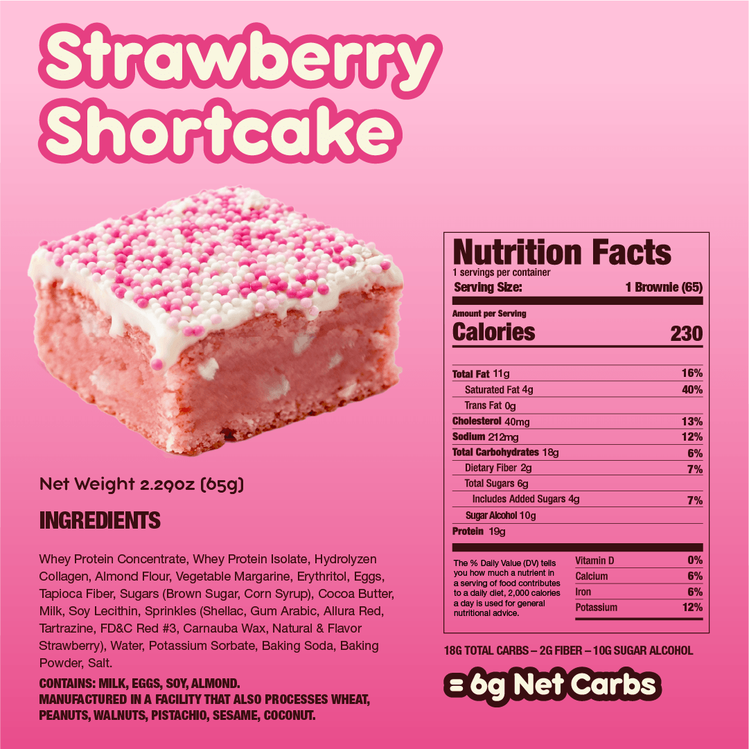 Strawberry Shortcake Protein Brownies - Image 3